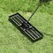 36"x10" Lawn Leveling Rake with 67" Handle and Metal Spreader for Grass Soil Sand and Compost